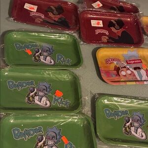 Rick and Morty Green Rolling Tray - Cartoon Graphic